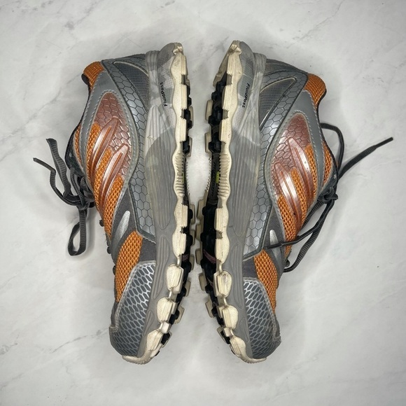 Montrail Orange Gray FluidPost Lace Up Trail Running Sneakers Size 9 - Picture 3 of 7